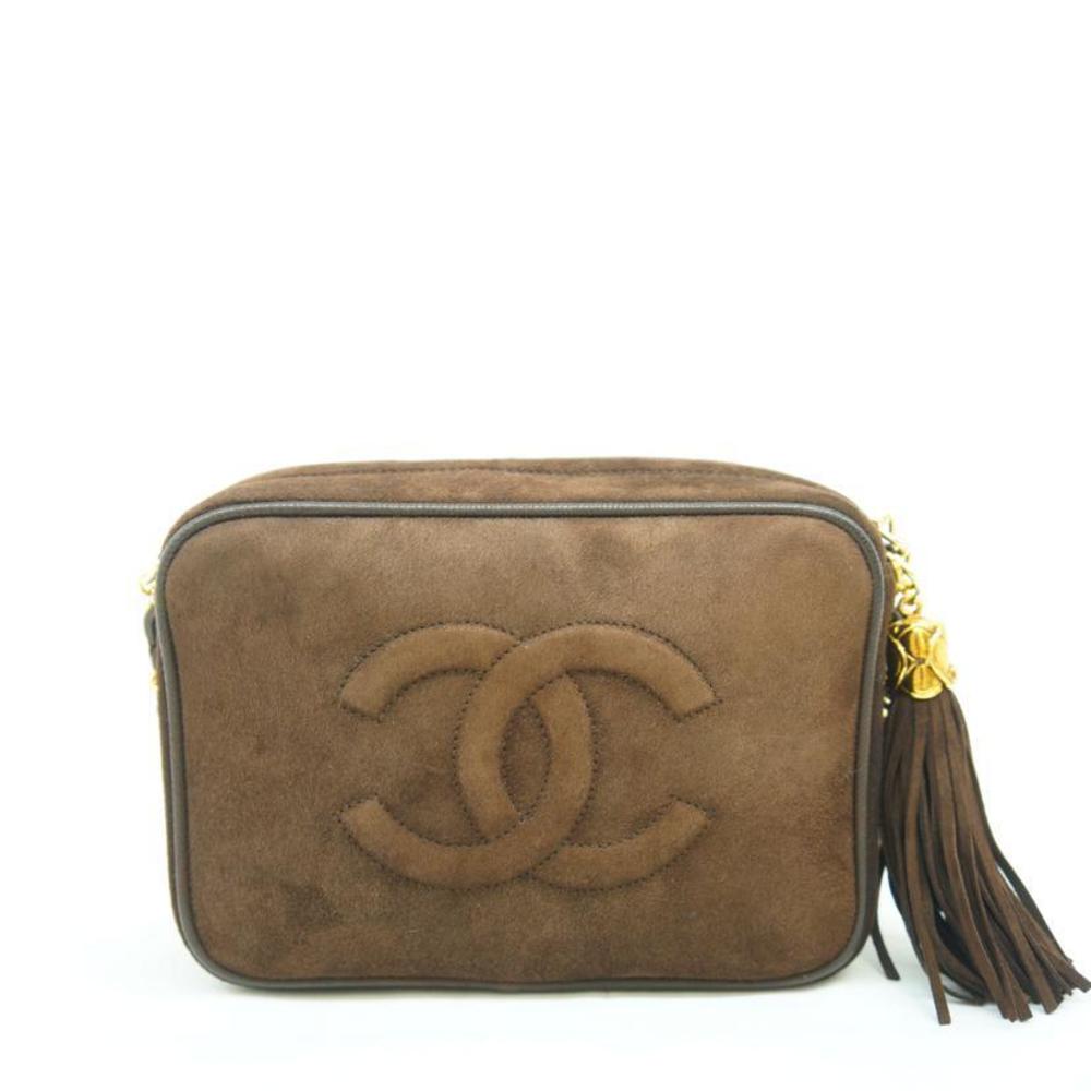 Chanel Bag Suede Coco Mark Shoulder Chain Fringe